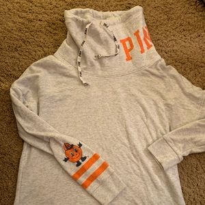 PINK Syracuse University Funnel Neck Pullover